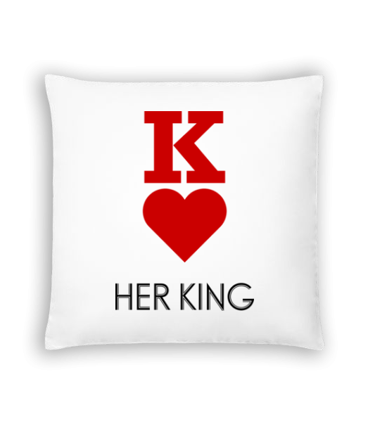 Her King - Cushion - White - Front