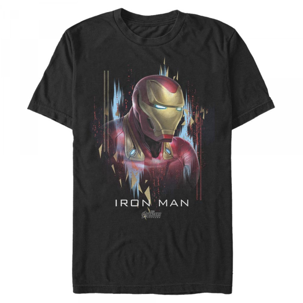 Marvel - Avengers Endgame - Iron Man Ironman Portrait - Men's T-Shirt - Black - Front