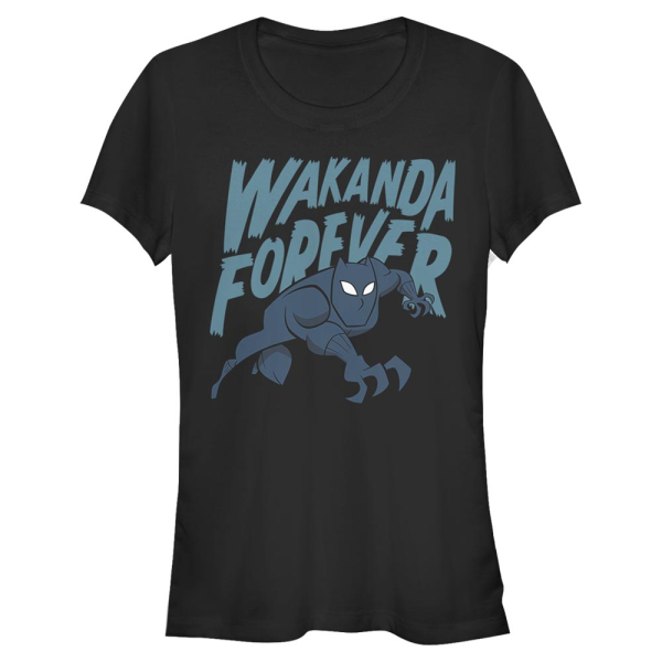 Marvel - Black Panther Wakanda Saturday Morning - Women's T-Shirt - Black - Front