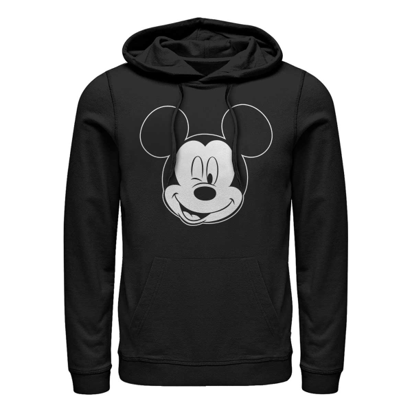 Disney Classics - Mickey Mouse - Mickey Let Me Sleep Outline - Unisex Hoodie - Black - Front