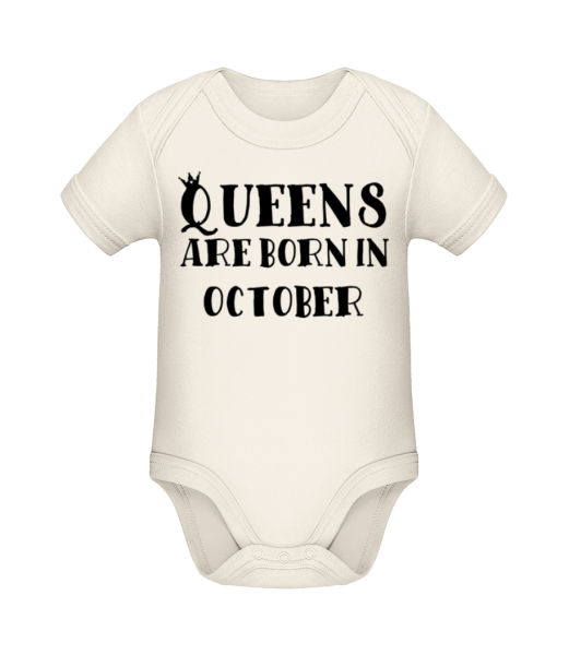Queens Are Born In October - Organic Baby Body - Cream - Front