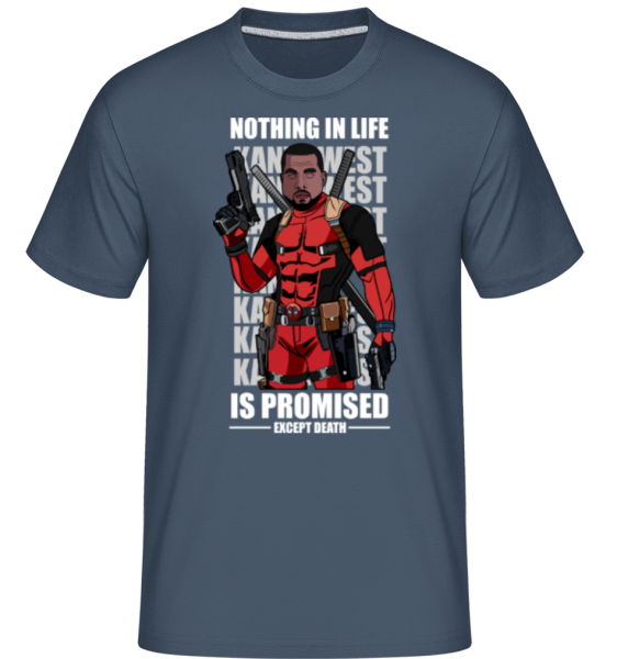 Kanye West Deadpool -  Shirtinator Men's T-Shirt - Denim - Front