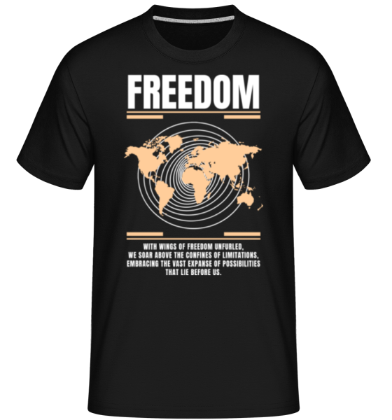 Freedom -  Shirtinator Men's T-Shirt - Black - Front