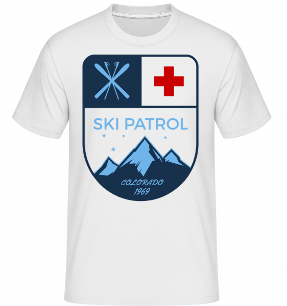 Ski Patrol Sign -  Shirtinator Men's T-Shirt - White - Vorn