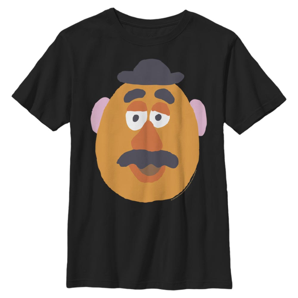 Pixar - Toy Story - Mr. Potato Head Mr. Potato Big Face - Kids T-Shirt - Black - Front