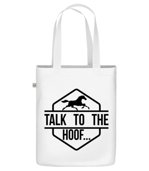 Talk To The Hoof - Organic tote bag - White - Front