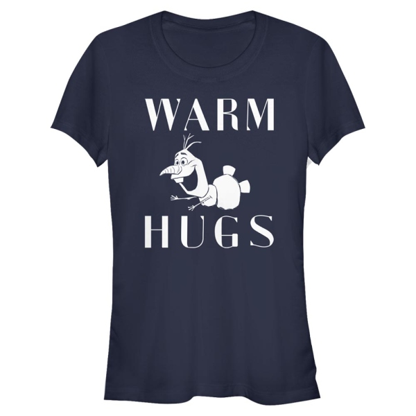 Disney - Frozen - Olaf Warm Hugs - Women's T-Shirt - Navy - Front