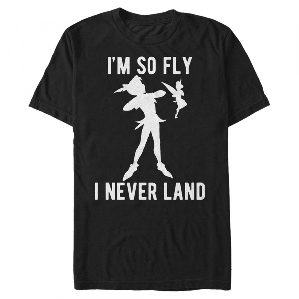Disney - Peter Pan - Petr Pan & Tink So Very Fly - Men's T-Shirt - Black - Front