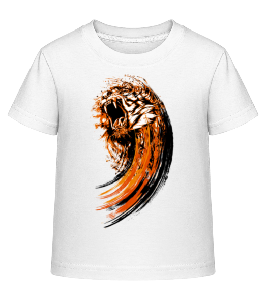 Roaring Tiger - Kid's Shirtinator T-Shirt - White - Front