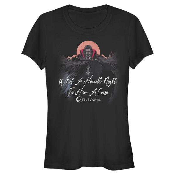 Netflix - Castlevania - Dracula Horrible Night To Have A Curse - Women's T-Shirt - Black - Front