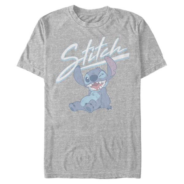 Disney - Lilo & Stitch - Stitch Wink - Men's T-Shirt - Heather grey - Front