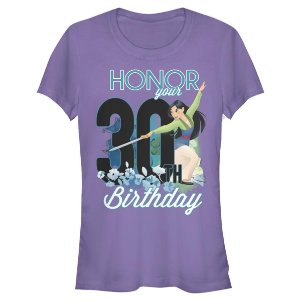 Disney - Mulan - Mulan Thirty Birthday - Birthday - Women's T-Shirt - Purple - Front