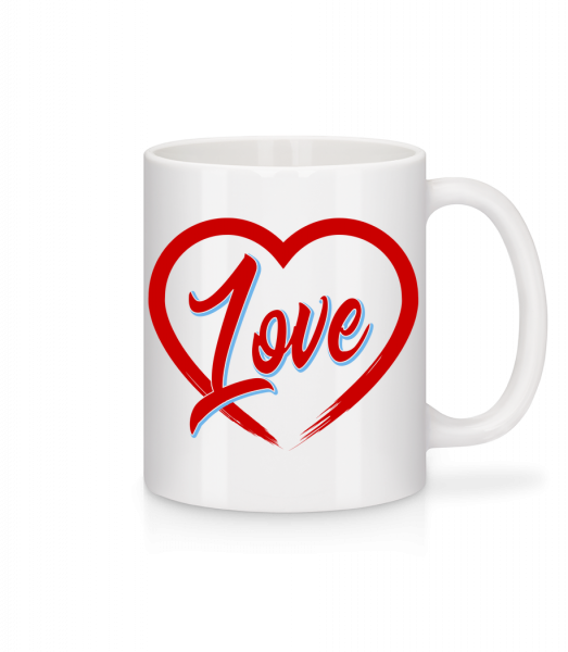 Heart Love - Mug - White - Vorn