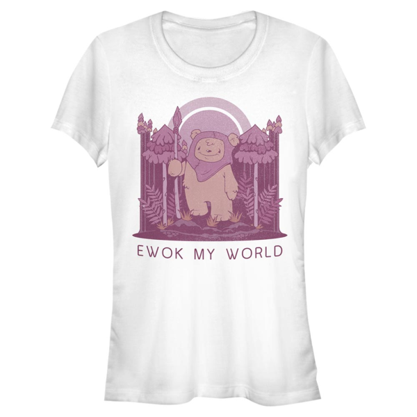 Star Wars - Ewoks My World - Valentine's Day - Women's T-Shirt - White - Front