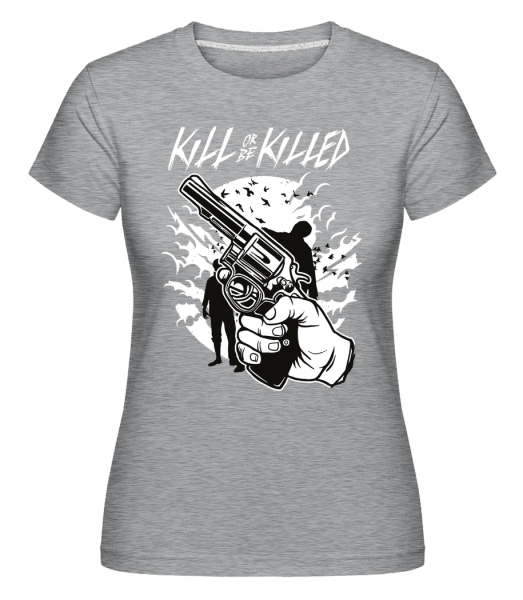 Zombie Shooter -  Shirtinator Women's T-Shirt - Heather grey - Vorn