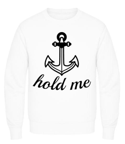 Hold Me - Men's Sweatshirt - White - Front
