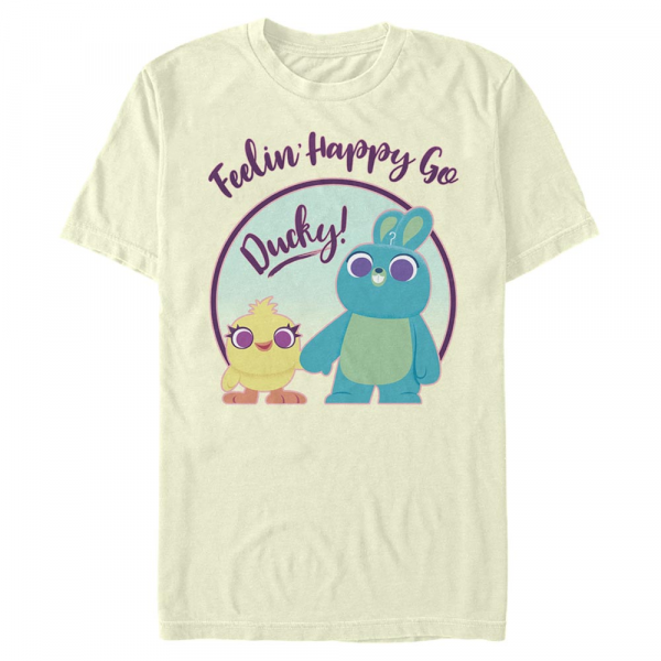 Pixar - Toy Story - Skupina Ducky Bunny Pastel - Men's T-Shirt - Cream - Front