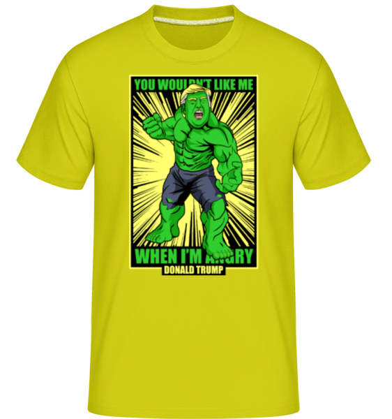 Trump Hulk -  Shirtinator Men's T-Shirt - Lime - Front