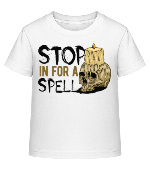 Stop In For A Spell - Kid's Shirtinator T-Shirt - White - Front