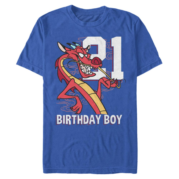 Disney - Mulan - Mushu TwentyOne - Men's T-Shirt - Royal blue - Front