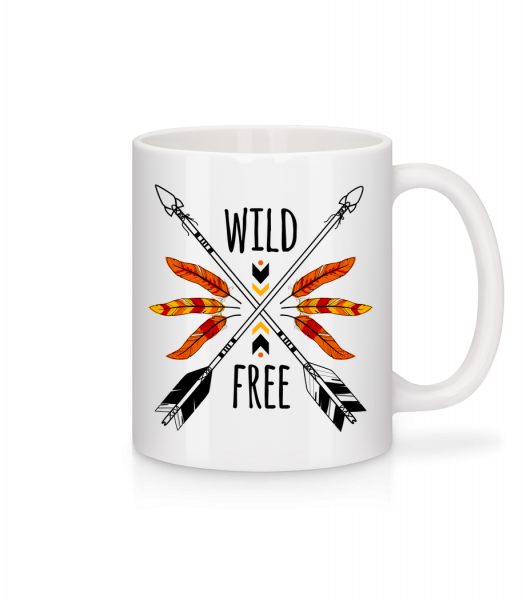 Wild And Free Logo - Mug - White - Vorn