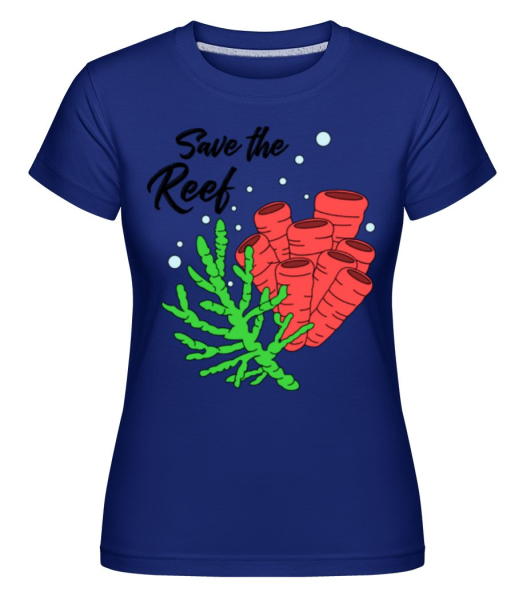 Save The Reef -  Shirtinator Women's T-Shirt - Royal blue - Front