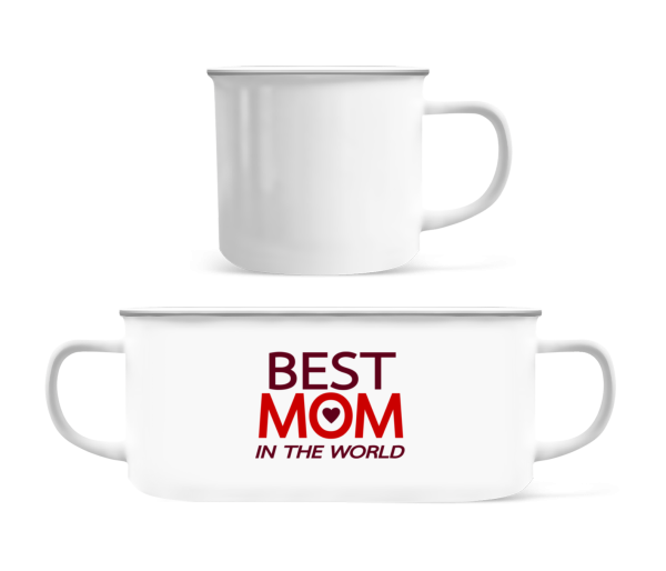 Best Mom In The World - Enamel-cup - White - Front