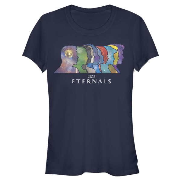 Marvel - Eternals - Group Shot Silhouette Heads - Women's T-Shirt - Navy - Front