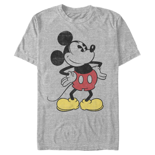 Disney - Mickey Mouse - Mickey Mouse Classic Vintage Mickey - Men's T-Shirt - Heather grey - Front