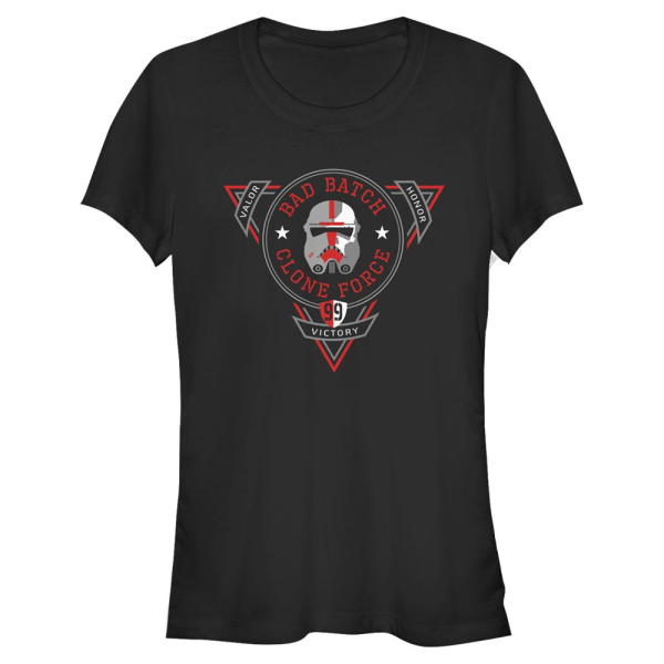 Star Wars - The Bad Batch - Logo Badge Of Clones - Women's T-Shirt - Black - Front