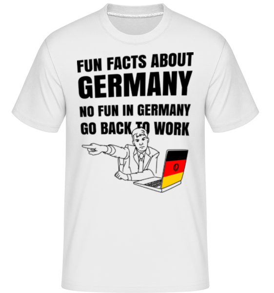 Fun Facts Germany -  Shirtinator Men's T-Shirt - White - Front