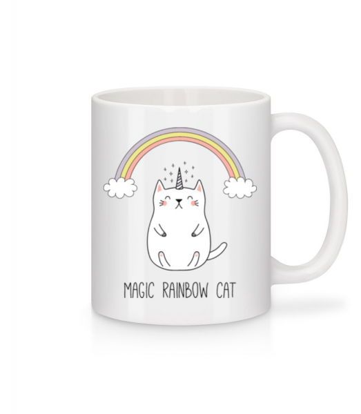 Magic Rainbow Cat - Mug - White - Front