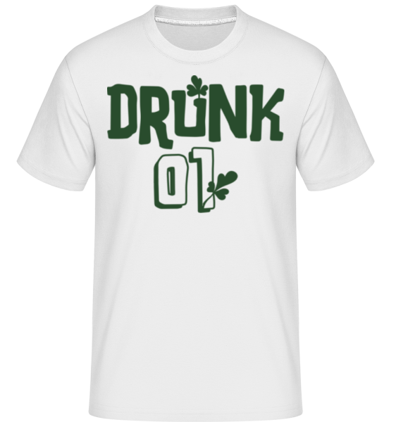 Drunk 01 -  Shirtinator Men's T-Shirt - White - Front