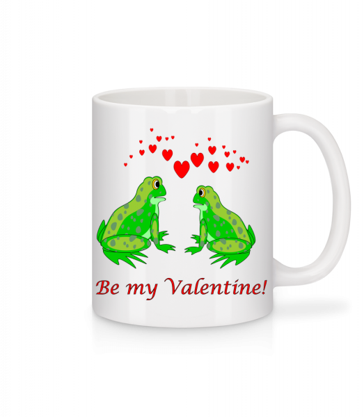 Frogs Be My Valentine - Mug - White - Vorn