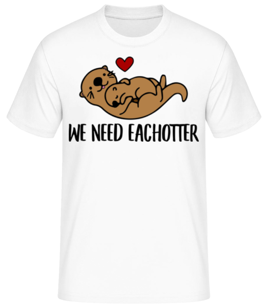 We Need Eachotter - Men's Basic T-Shirt - White - Front