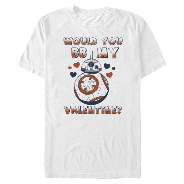 Star Wars - The Force Awakens - BB-8 BB My Valentine - Valentine's Day - Men's T-Shirt - White - Front