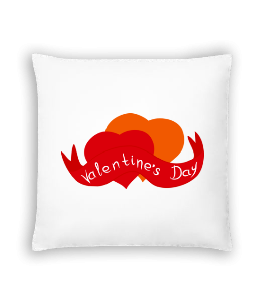 Valentine's Day Logo - Cushion - White - Front