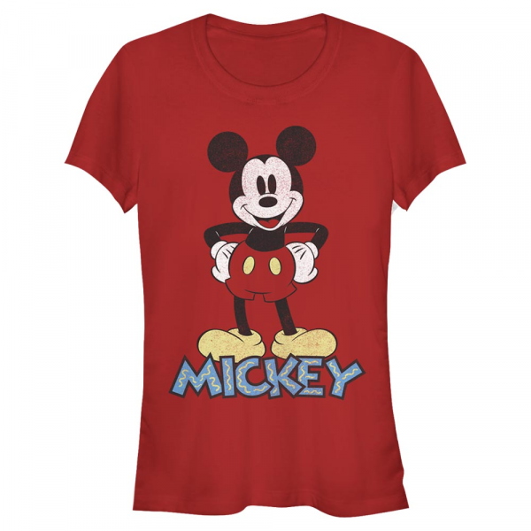 Disney Classics - Mickey Mouse - Mickey Mouse 90s Mickey - Women's T-Shirt - Red - Front