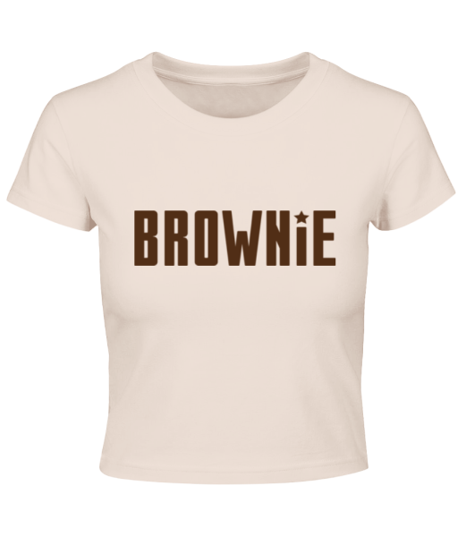 Brownie - Crop T-Shirt - Pink - Front