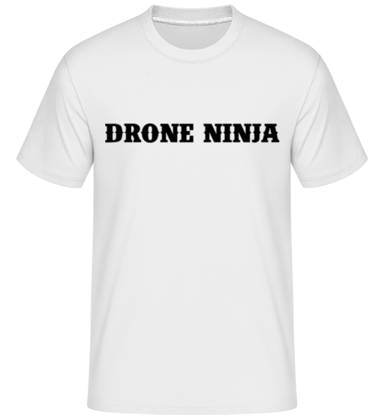 Drone Ninja -  Shirtinator Men's T-Shirt - White - Front