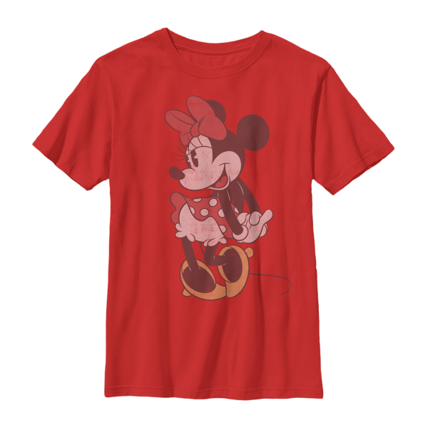Disney Classics - Mickey Mouse - Minnie Mouse Classic Vintage Minnie - Kids T-Shirt - Red - Front