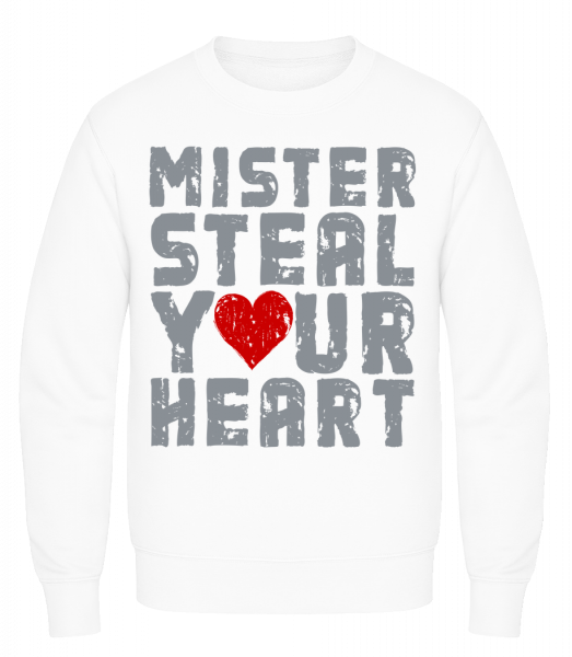 Mister Steal Your Heart - Men's Sweatshirt AWDis - White - Vorn