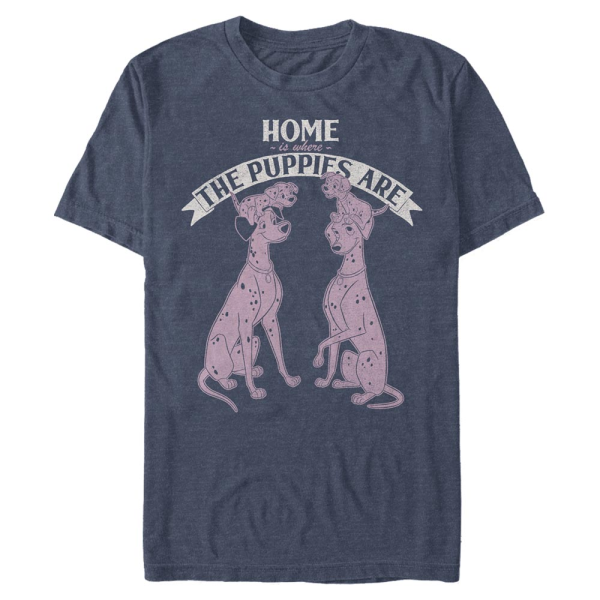 Disney Classics - 101 Dalmatians - Skupina Home Sweet Dogs - Men's T-Shirt - Heather navy - Front