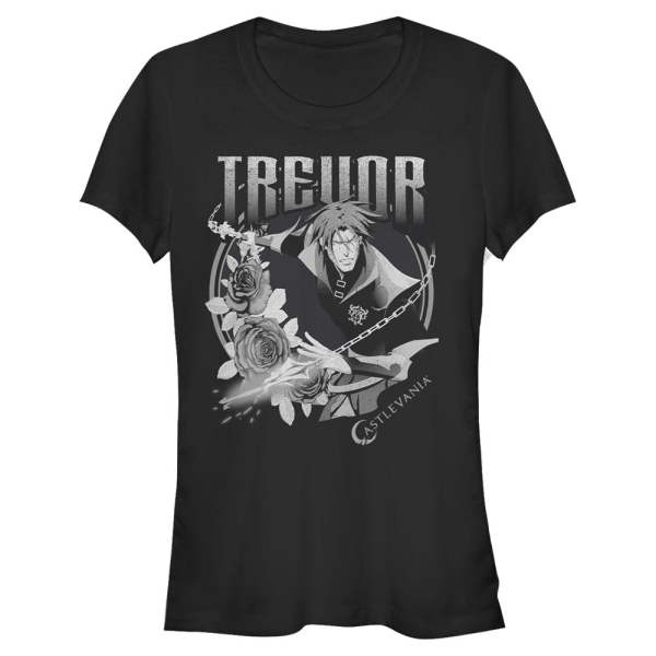 Netflix - Castlevania - Trevor Badge - Women's T-Shirt - Black - Front