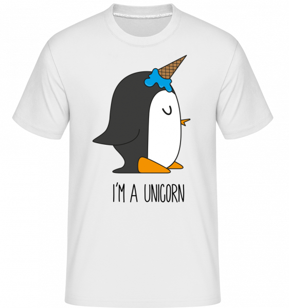 I'm A Unicorn Penguin -  Shirtinator Men's T-Shirt - White - Vorn