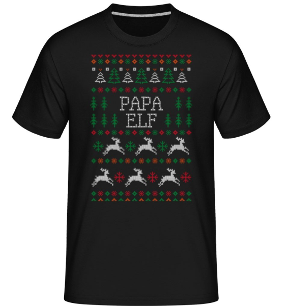 Papa Elf -  Shirtinator Men's T-Shirt - Black - Front