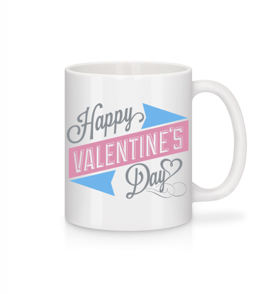 Happy Valentine's Day - Mug - White - Vorn
