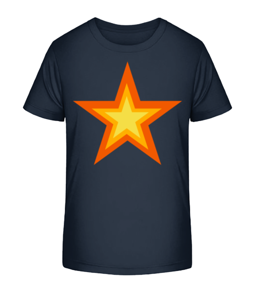 Star Logo - Kid's Bio T-Shirt Stanley Stella - Navy - Front