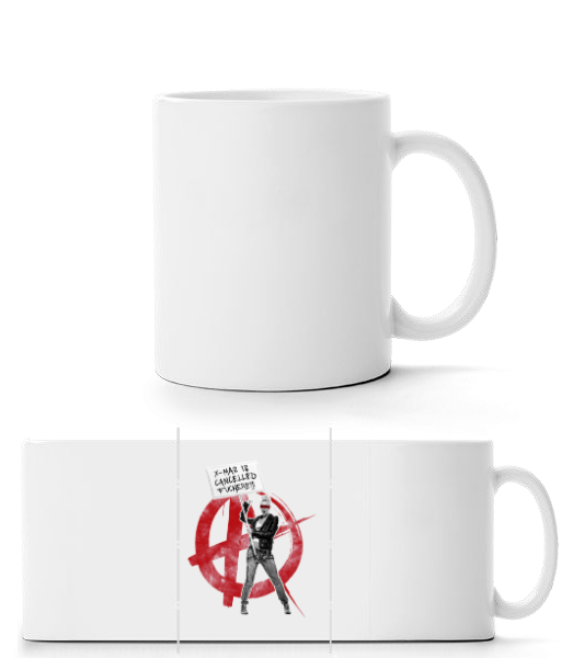 XMas Is Cancelled Fuckers - Panorama Mug - White - Front