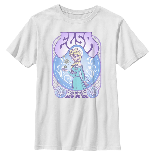 Disney Classics - Frozen - Elsa Gig - Kids T-Shirt - White - Front